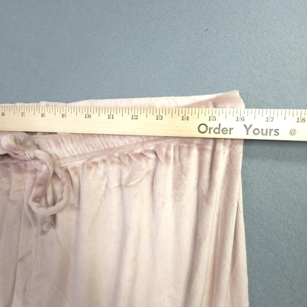 Juicy Couture Sleepwear Pants Womens Large Pink Velour Juicy Rhinestone Lounge - Picture 9 of 12